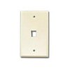1 Hole Keystone Faceplate, Beige