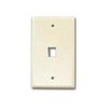 1 Hole Keystone Faceplate, Beige