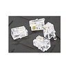 RJ11 6P4C Modular Plug Connectors, Clear, 100 Pack