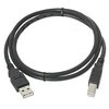 3ft. USB 2.0 Type A Male to Type B Male USB Cable, Black