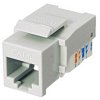 CAT6 Network (RJ45) Keystone Jack, Tool-Free, White