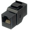 CAT6 Inline Faceplate Coupler Black