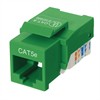 Cat 5e Keystone Jack, Network RJ45, Tool Free, Green