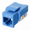 RJ45 Cat5 / 5e Keystone Jack, Tool Free, Blue