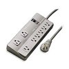 8 Outlet Pro Surge with Rotating Plug, 6ft, Gray