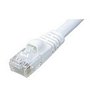 1ft CAT5e Network Patch Cable w/Boot, White