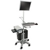 Aluminum Mobile Computer Workstation Cart