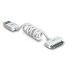 1ft. Flexicord&reg; USB 2.0 Type A to Apple 30-Pin USB Cable, White