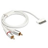 2ft. RCA Audio Male to 30-pin iPod/iPhone Cable, White