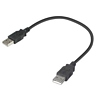 1ft. USB Shortys&trade; USB 2.0 Type A Male to Male USB Cable