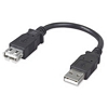 7.5in. USB Shortys™ USB 2.0 Type A Male to Female Extension USB Cable