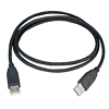 3ft. USB 2.0 Type A Male to Male USB Cable, Black