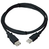 3ft. USB 2.0 Type A Male to Female Extension USB Cable, Black