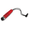 Universal Mini Stylus Pen  w/3.5mm Jack Tether, Red