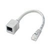 8in. Crossover CAT5e Adapter Cable, Gray