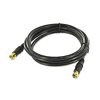 3ft. RG6 Coaxial Cable with Gold F Connector Black
