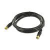 15ft. RG6 Coaxial Cable with Gold F Connector Black