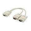 DB9 Serial Y-Cable 2 Male to 1 Female