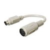 6in. Adapter PS2 Mini Din6 Male to Din5 Female Cable
