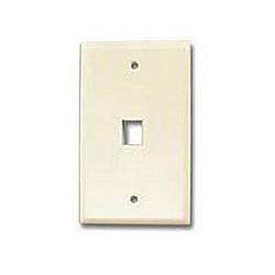 Ziotek 1 Hole Keystone Faceplate, Beige ZT1800250