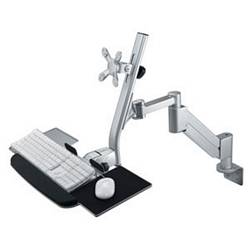 Ziotek Gas Spring LCD Arm w/Keyboard Holder, Desk or Wall ZT1110244