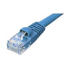 Ziotek 1ft CAT5e Network Patch Cable w/Boot, Blue ZT1195135
