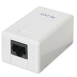 Ziotek External RJ45 Cat5e Wall Jack Single ZT1800415