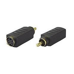 Ziotek Mini Din 4 Female (sVideo) to RCA Male Adapter ZT1283220