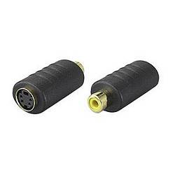 Ziotek Mini Din-4 (sVideo) Female to RCA Female Adapter ZT1283225