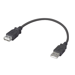 Ziotek 1ft. USB Shortys(tm) USB 2.0 Type A Male to Female Extension USB Cable ZT1311543