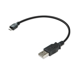 Ziotek 1ft. USB Shortys(tm) USB 2.0 Type A Male to Micro-USB Male USB Cable ZT1311546