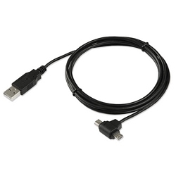 Ziotek 6ft. USB 2.0 Type A Male to Mini / Micro Dual End Male USB Cable ZT1311554