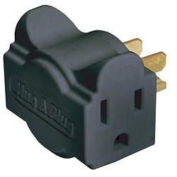 Ziotek Power Strip Liberator(R) Hug-A-Plug, Black, 2 Pack ZT1120131