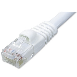 Ziotek 2ft CAT5e Network Patch Cable w/Boot, White ZT1195318