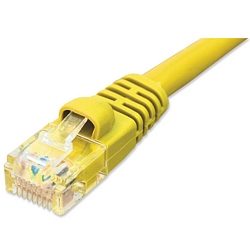 Ziotek 5ft CAT5e Network Patch Cable w/Boot, Yellow ZT1195325