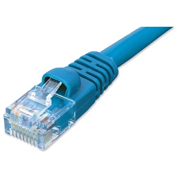 Ziotek 10ft CAT5e Network Patch Cable w/Boot, Blue ZT1195330