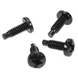 Ziotek Rack Mount Screws, 12 / 24 Thread, Black, 50 Pack ZT1620403