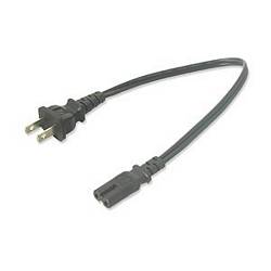 Ziotek 1ft. Notebook / Laptop C7 Power Cable, 2 Prong ZT1212578